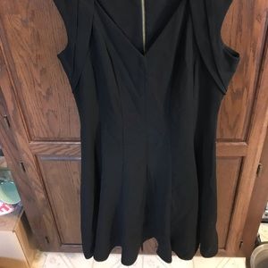 Calvin Klein black fit and flare dress